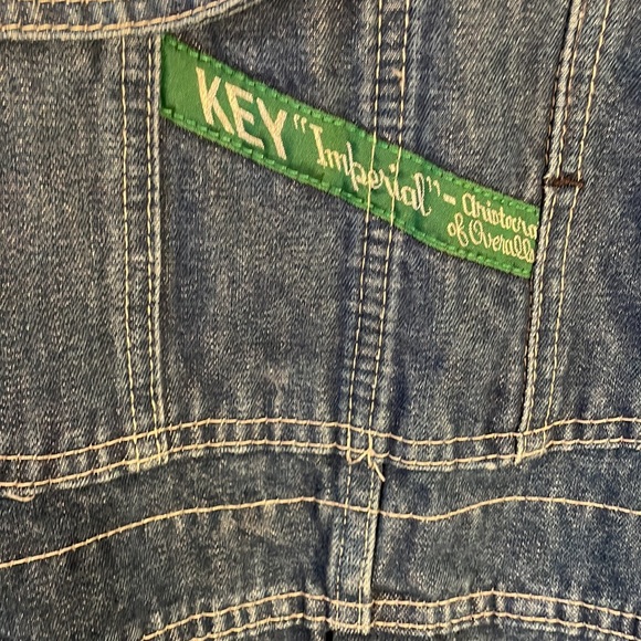 Vintage Key “imperial” denim overalls. - Picture 3 of 8